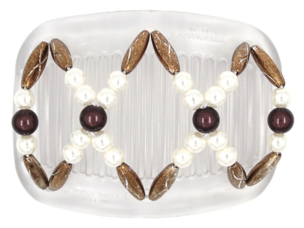 African Butterfly Hair Comb - Dalena Clear 86