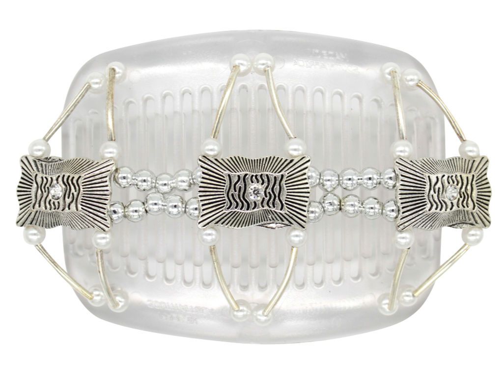 African Butterfly Hair Comb - Flowers Clear 29