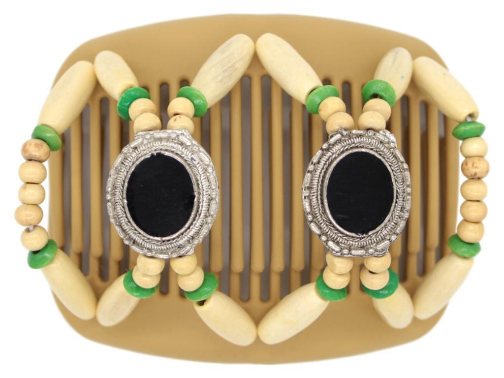 African Butterfly Hair Comb - Gemstone Blonde 15
