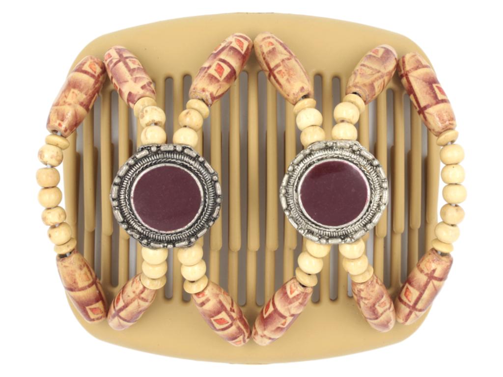 African Butterfly Hair Comb - Gemstone Blonde 20