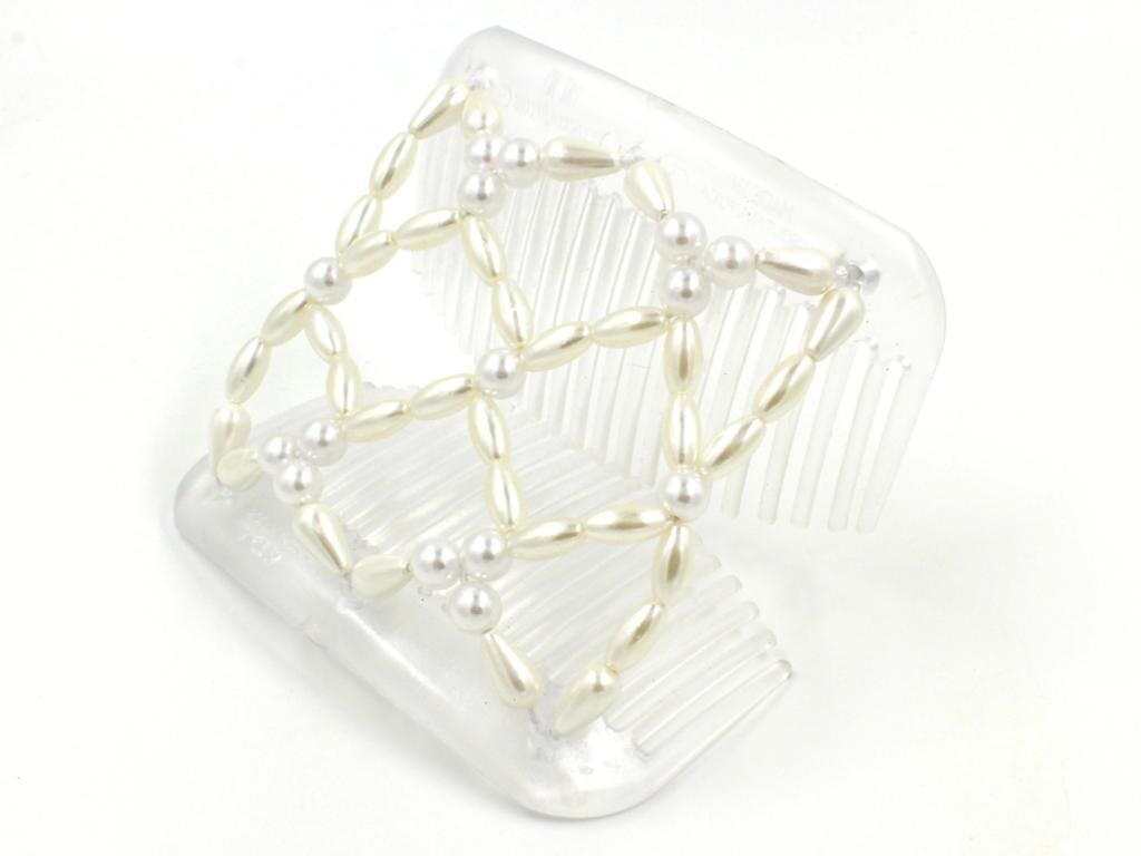 African Butterfly Hair Comb - Ndalena Clear 104