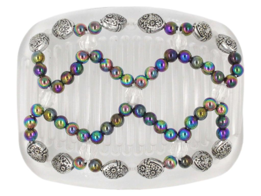 African Butterfly Hair Comb - Ndalena Clear 86