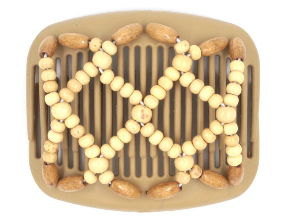 African Butterfly Hair Comb - Ndebele Blonde 48