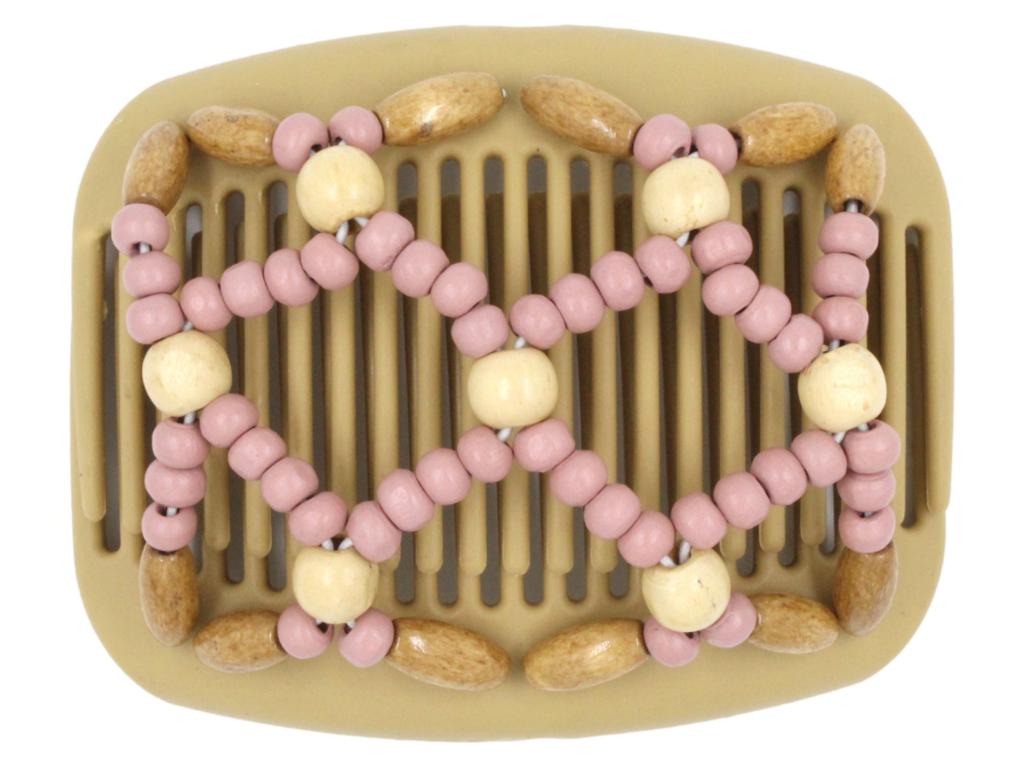 African Butterfly Hair Comb - Ndebele Blonde 65