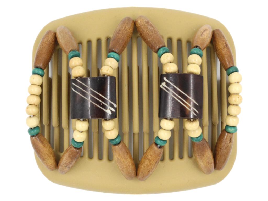 African Butterfly Hair Comb - Stones & Bones Blonde 52