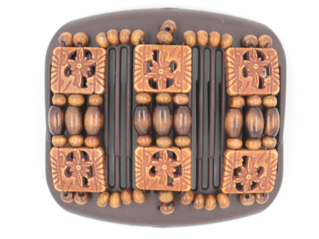 African Butterfly Hair Comb - Tripla Brown 34