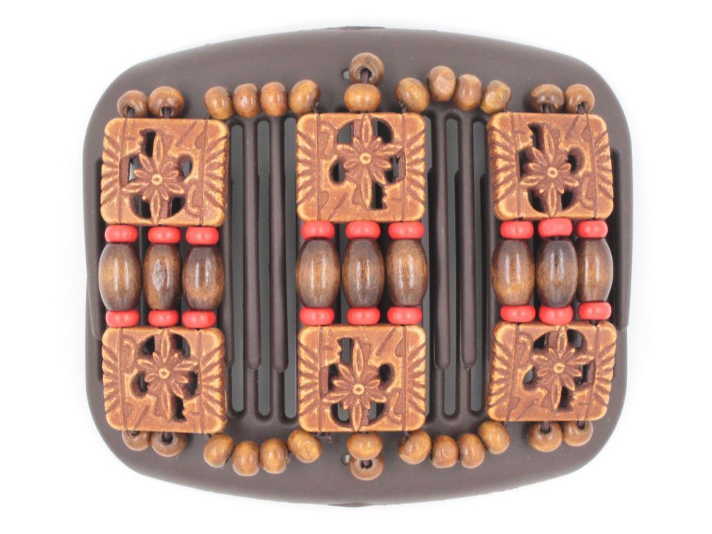 African Butterfly Hair Comb - Tripla Brown 35