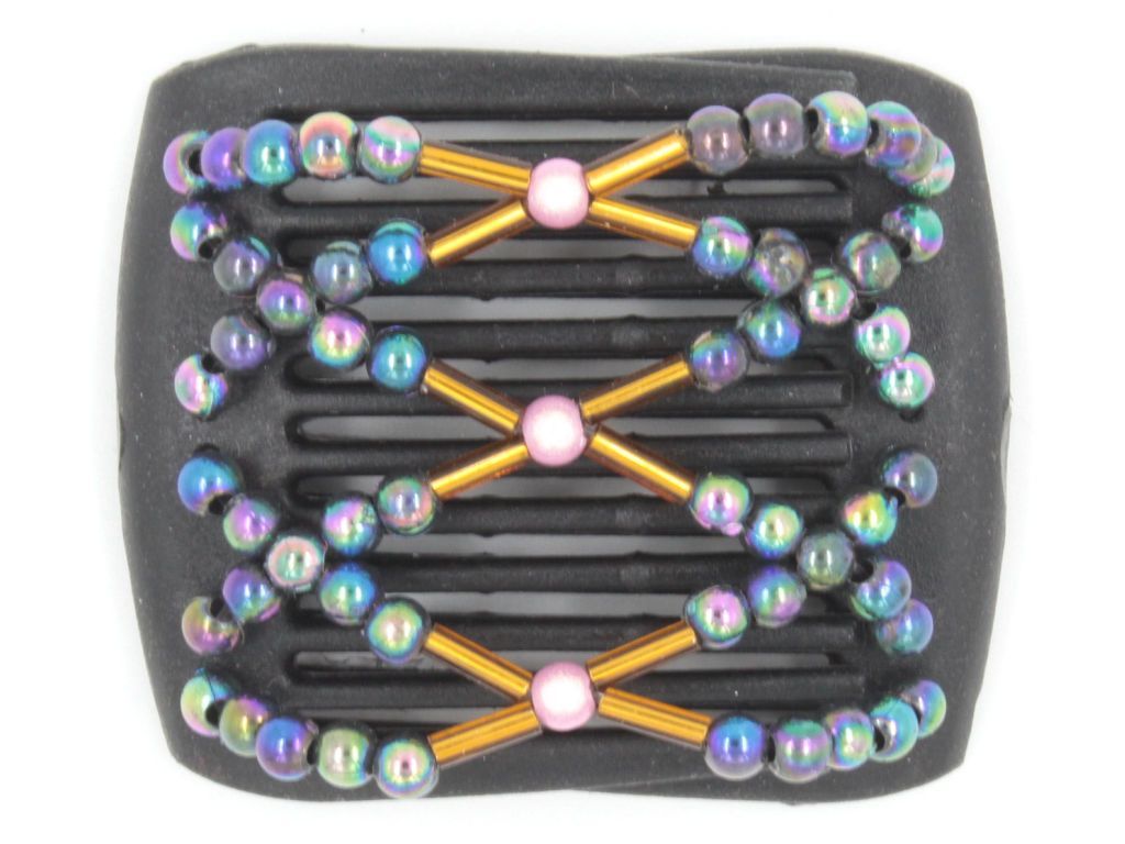 African Butterfly LadyBug Hair Comb - Black 22