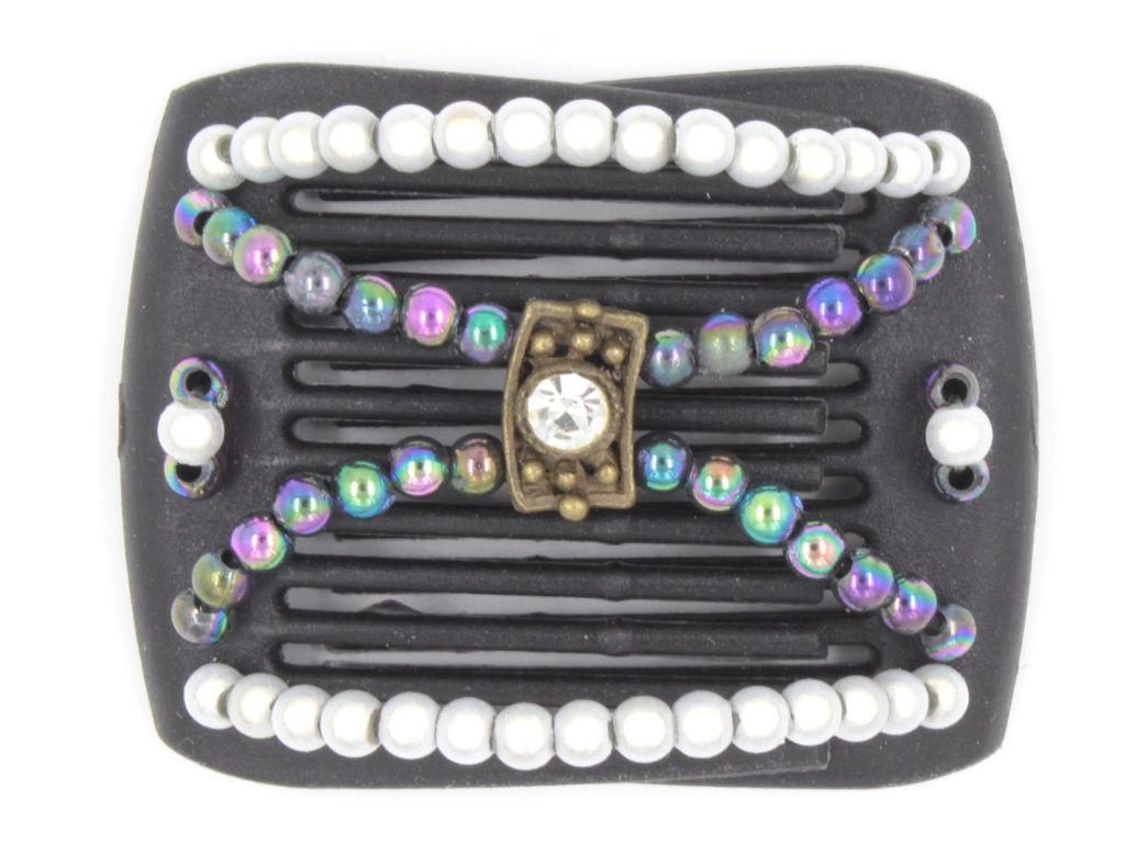 African Butterfly LadyBug Hair Comb - Black 27