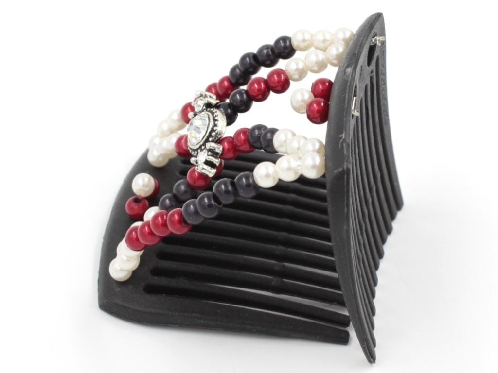 African Butterfly LadyBug Hair Comb - Black 51