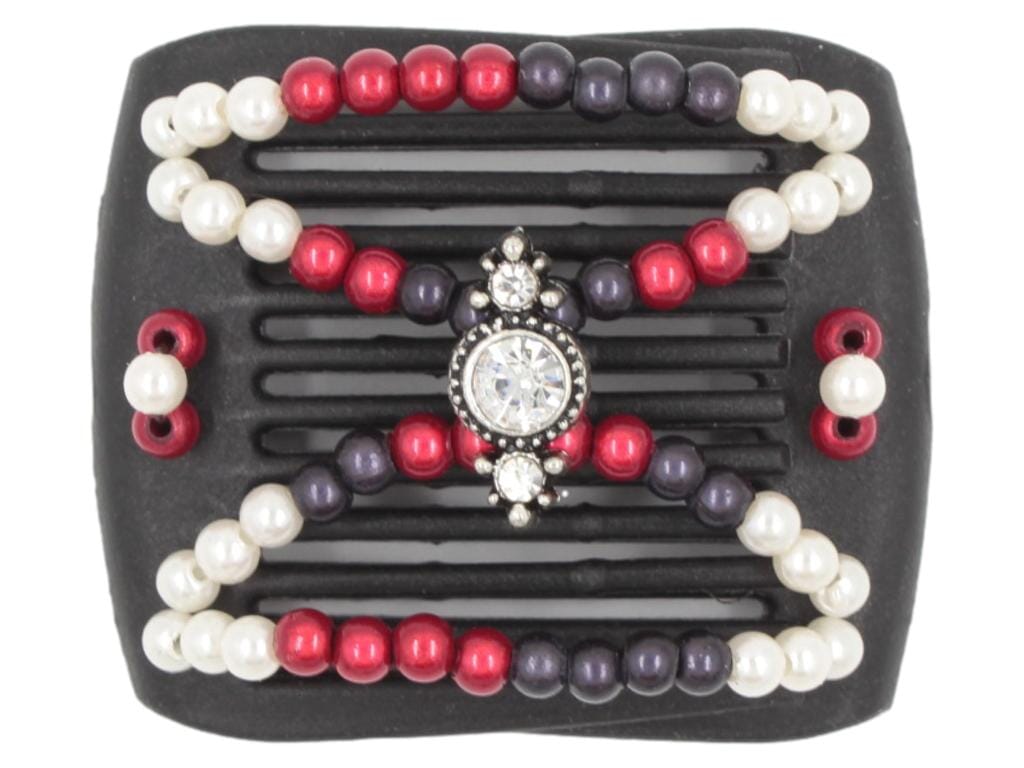 African Butterfly LadyBug Hair Comb - Black 51