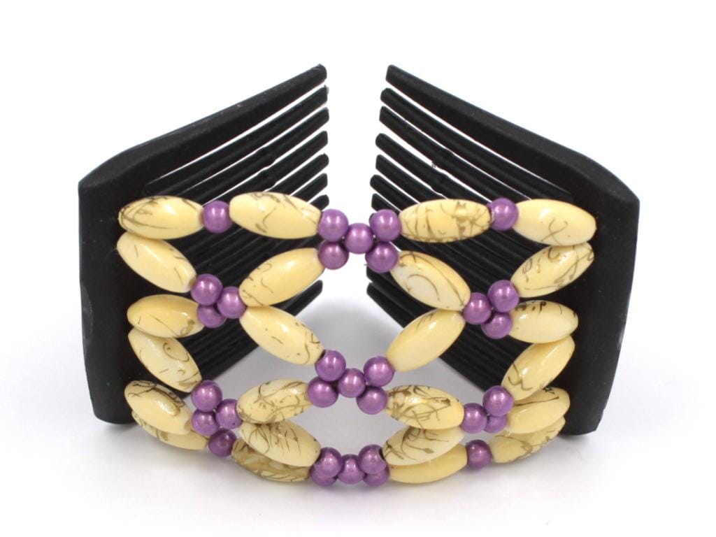 African Butterfly LadyBug Hair Comb - Black 52