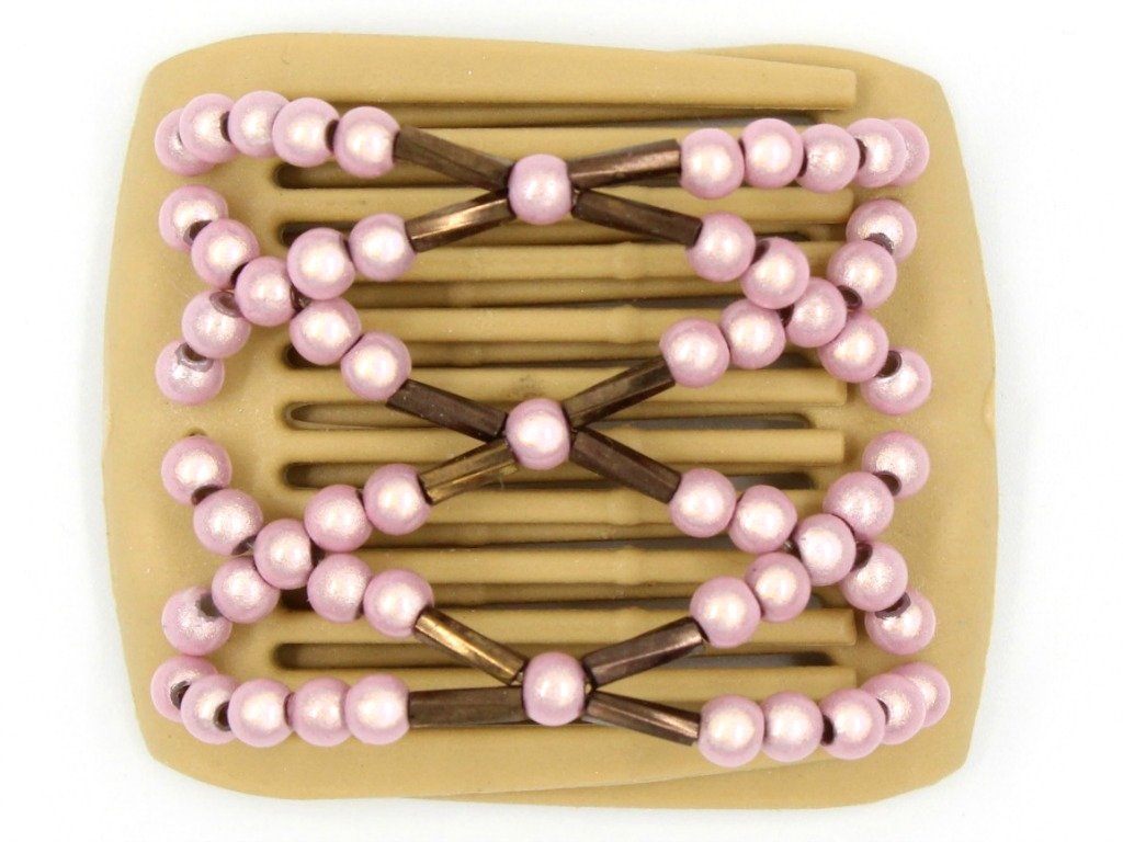 African Butterfly LadyBug Hair Comb - Blonde 05