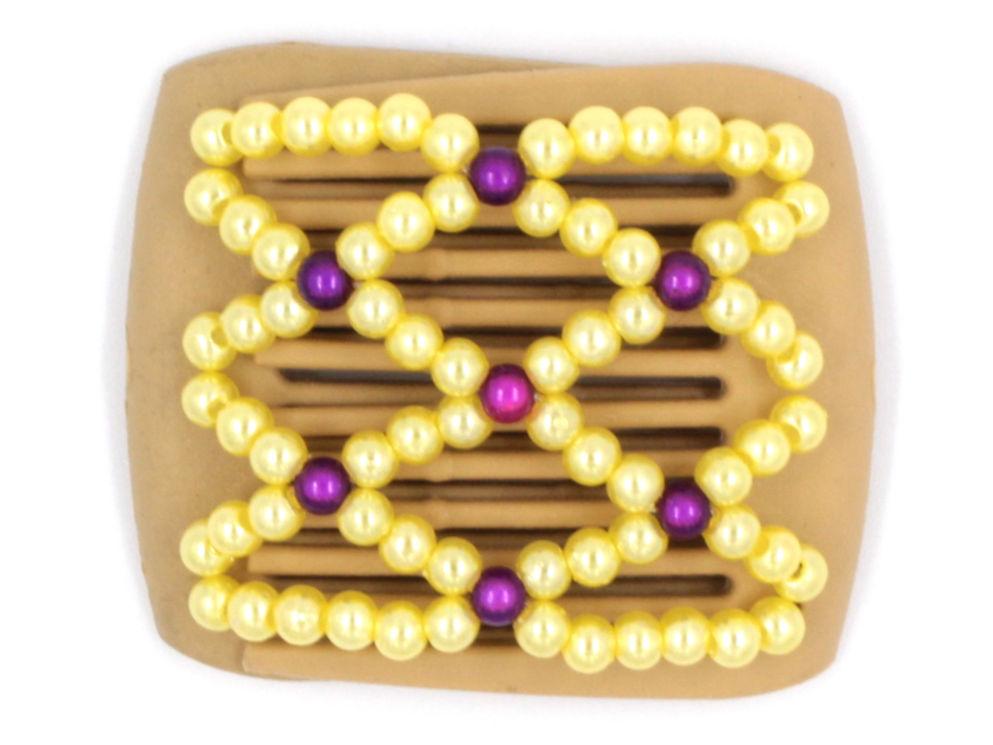 African Butterfly LadyBug Hair Comb - Blonde 16