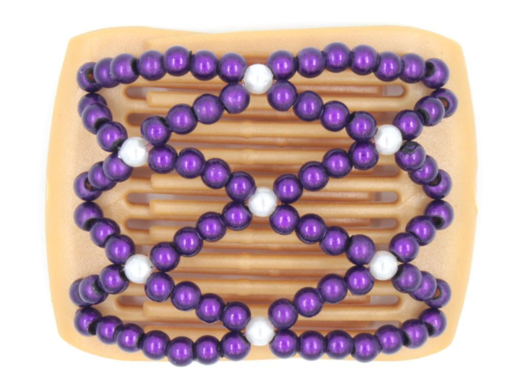 African Butterfly LadyBug Hair Comb - Blonde Pearl 13