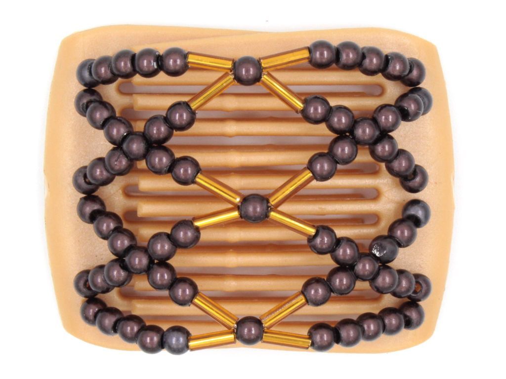 African Butterfly LadyBug Hair Comb - Blonde Pearl 16