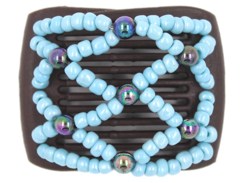 African Butterfly LadyBug Hair Comb - Brown 42