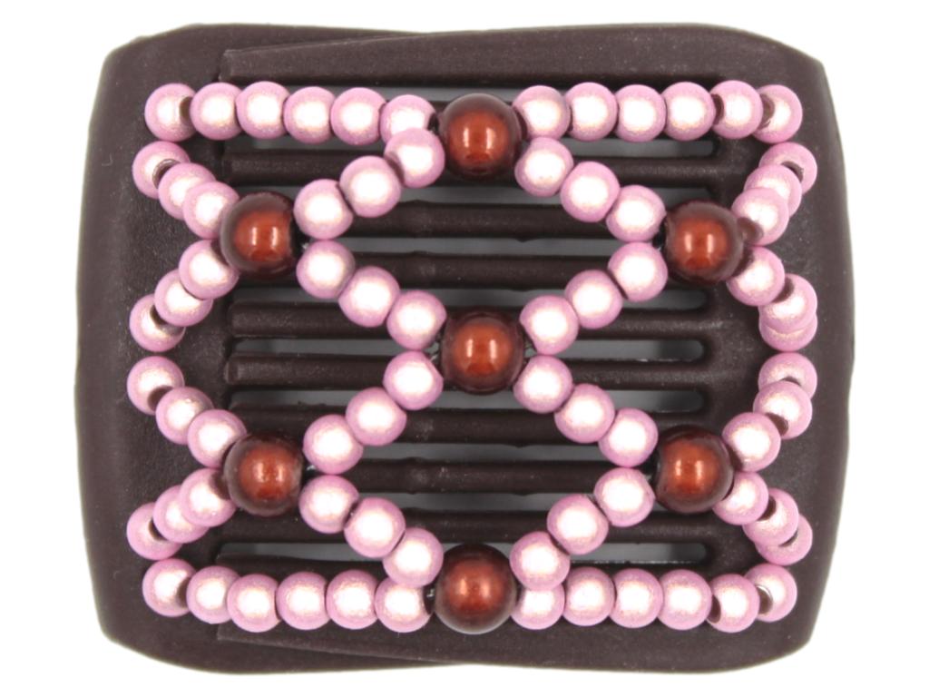 African Butterfly LadyBug Hair Comb - Brown 50