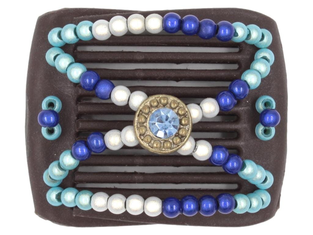 African Butterfly LadyBug Hair Comb - Brown 64