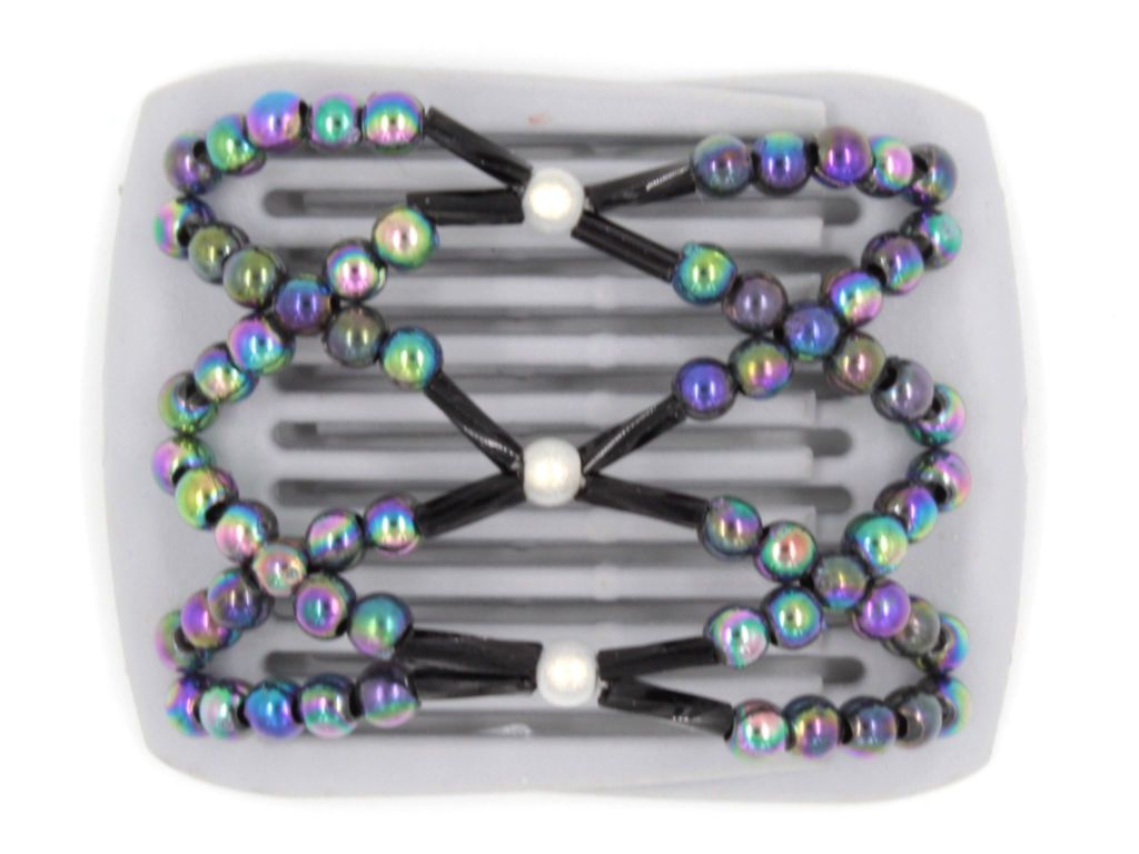 African Butterfly LadyBug Hair Comb - Gray 15