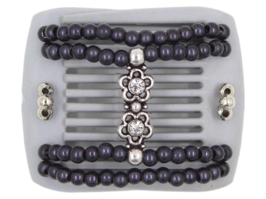 African Butterfly LadyBug Hair Comb - Gray 26