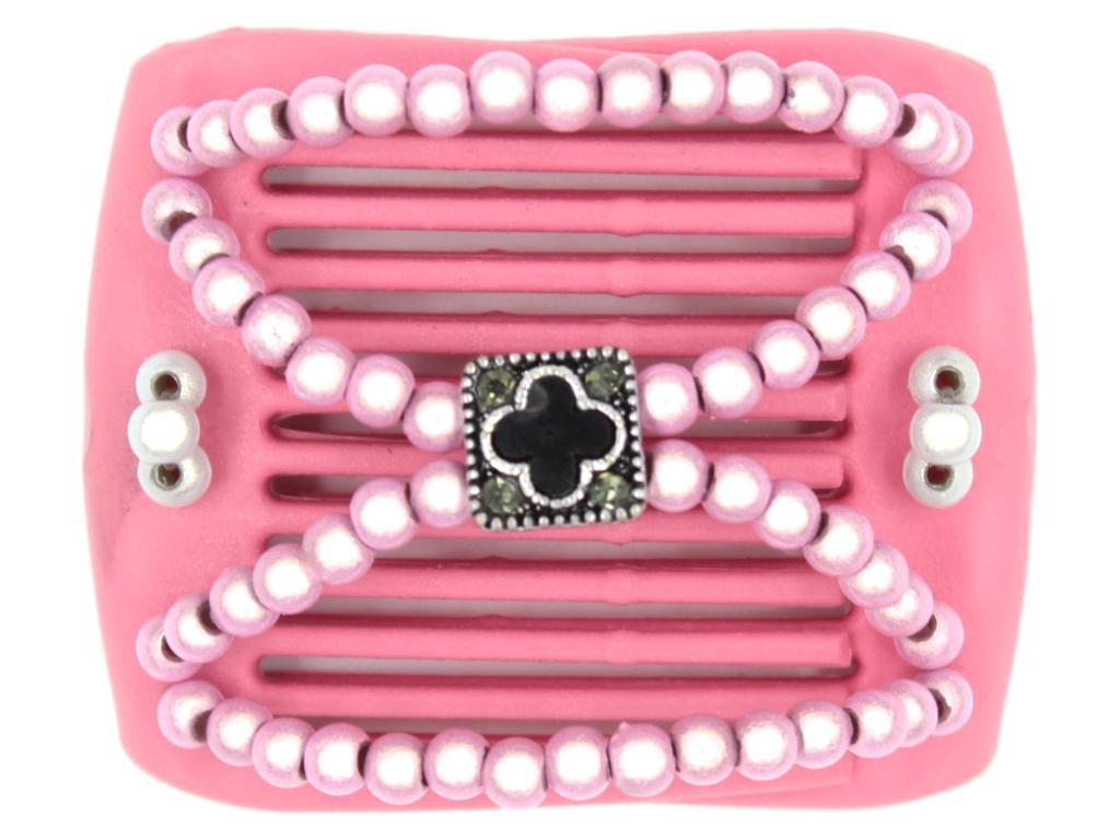 African Butterfly LadyBug Hair Comb - Pink Raspberry 10