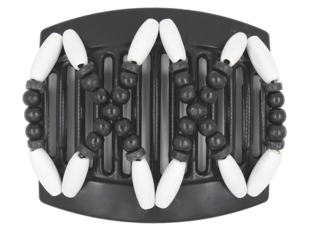 African Butterfly Thick Hair Comb - Beada Black 152