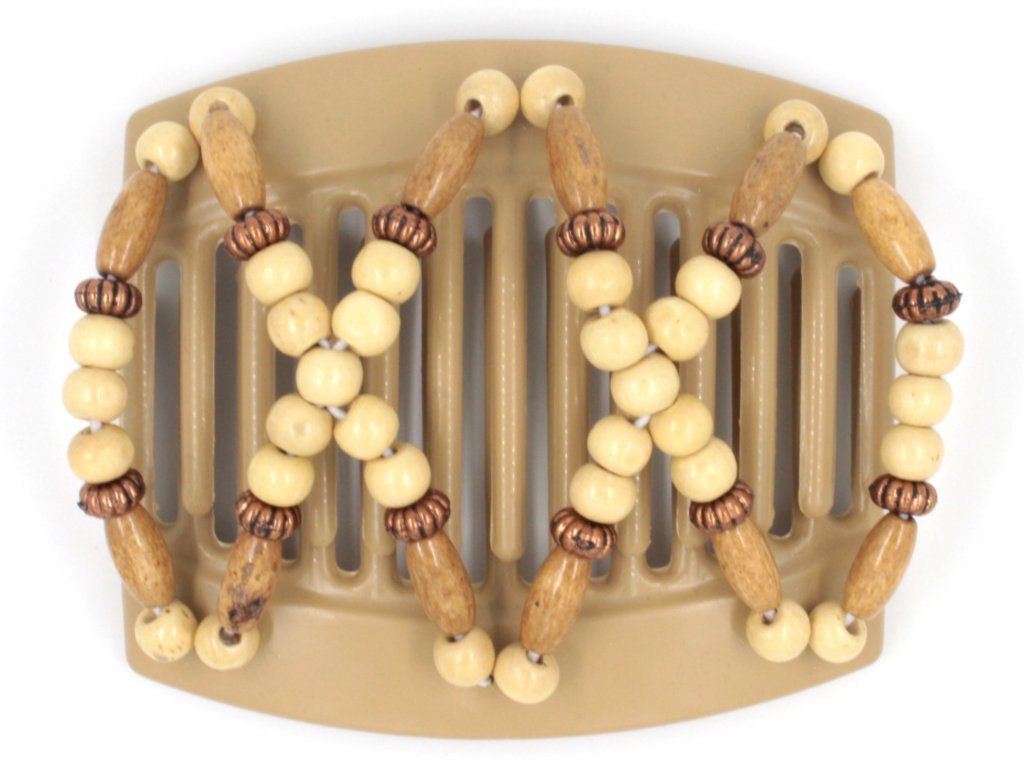 African Butterfly Thick Hair Comb - Beada Blonde 50