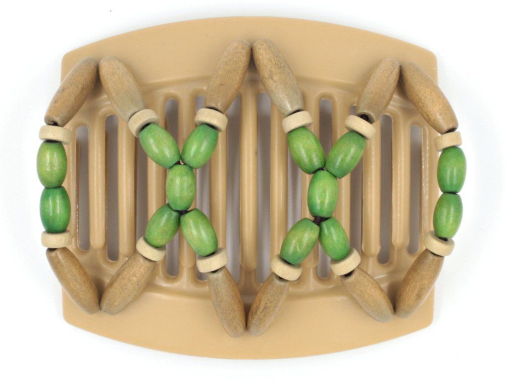 African Butterfly Thick Hair Comb - Beada Blonde 55
