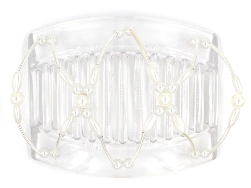 African Butterfly Thick Hair Comb - Beada Tube Clear 25