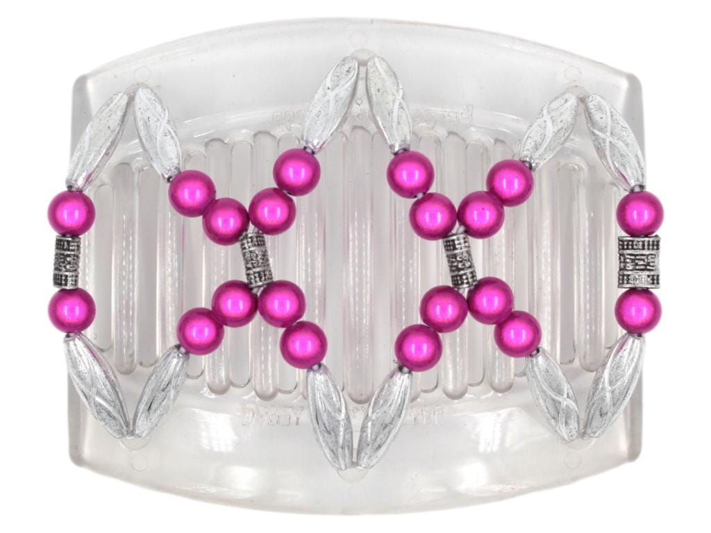 African Butterfly Thick Hair Comb - Dalena Clear 130