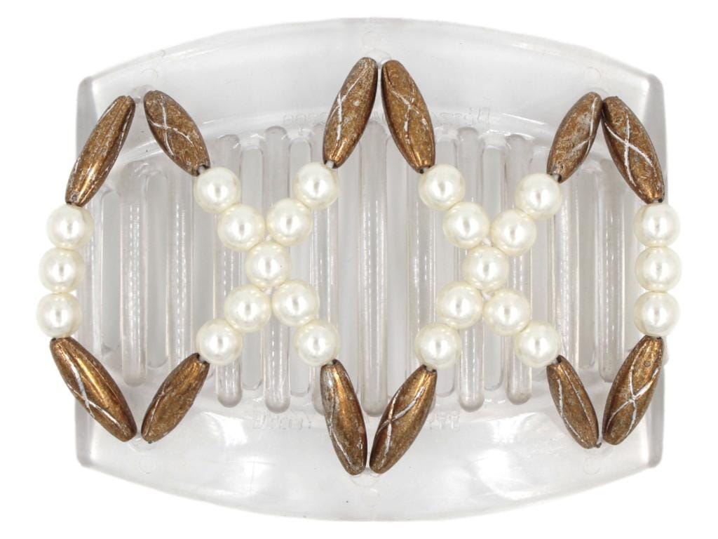 African Butterfly Thick Hair Comb - Dalena Clear 131