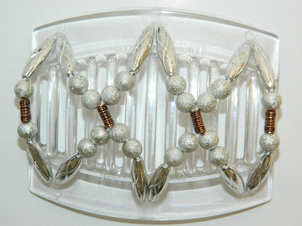 African Butterfly Thick Hair Comb - Dalena Clear 34