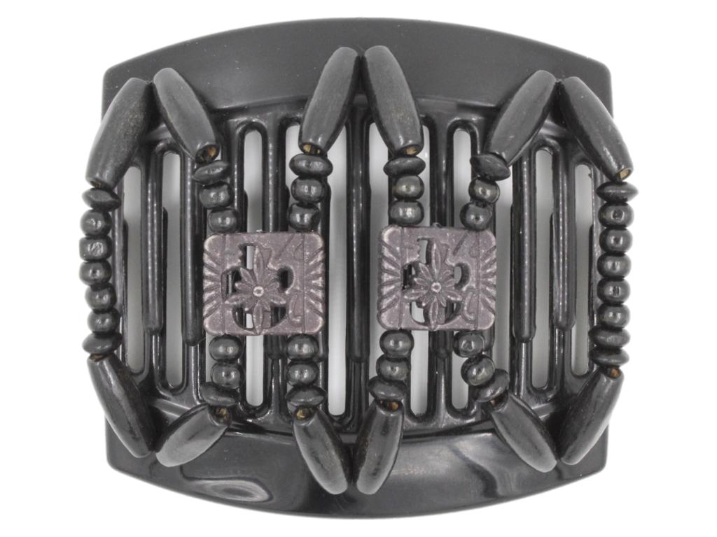 African Butterfly Thick Hair Comb - Dupla Black 132