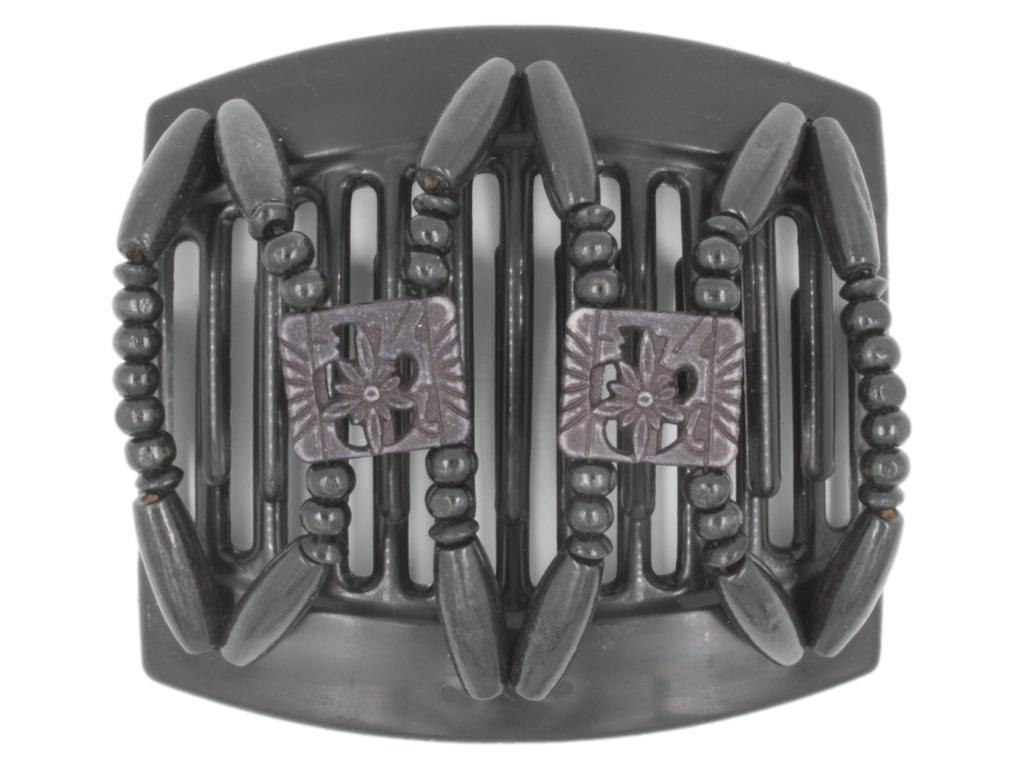 African Butterfly Thick Hair Comb - Dupla Black 141