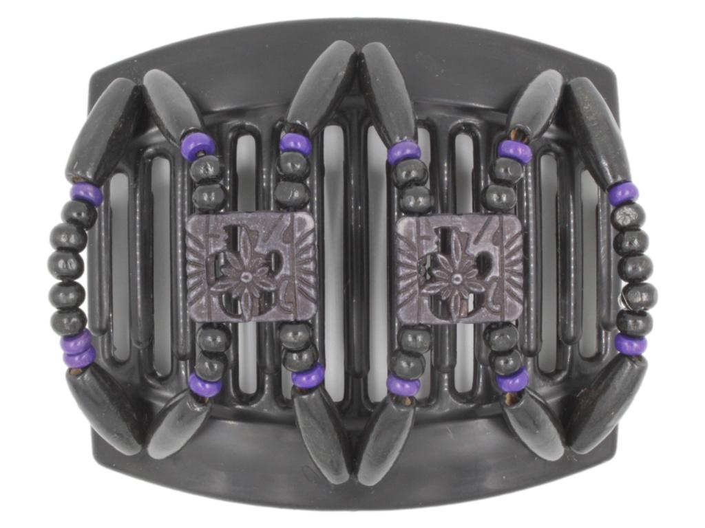 African Butterfly Thick Hair Comb - Dupla Black 142