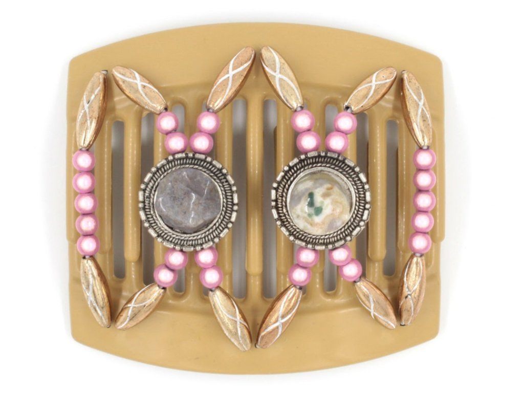 African Butterfly Thick Hair Comb - Gemstone Blonde 11