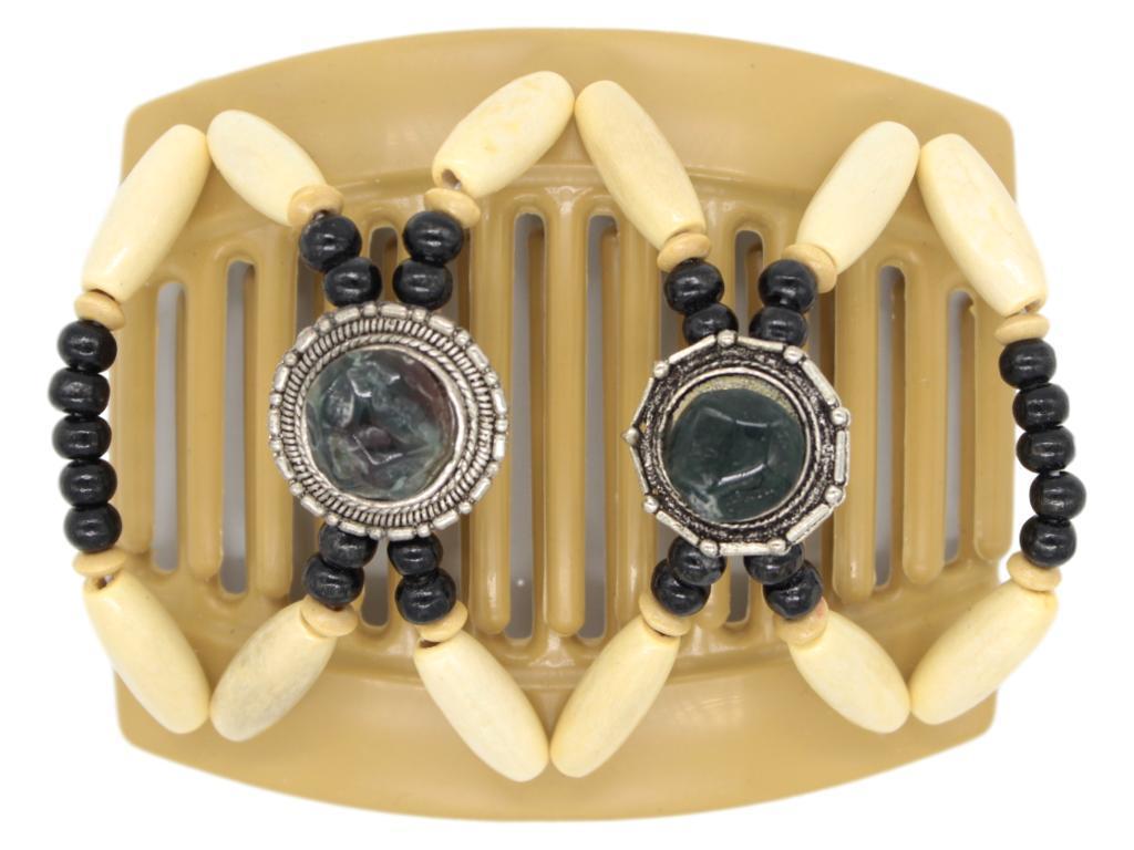 African Butterfly Thick Hair Comb - Gemstone Blonde 16