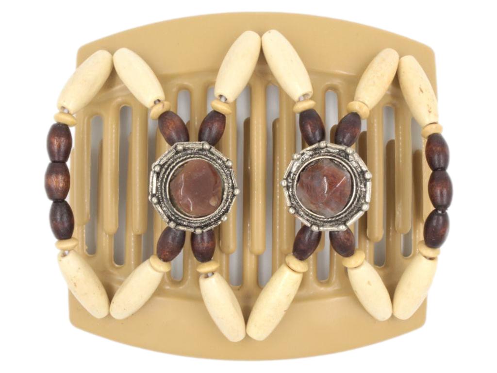 African Butterfly Thick Hair Comb - Gemstone Blonde 38