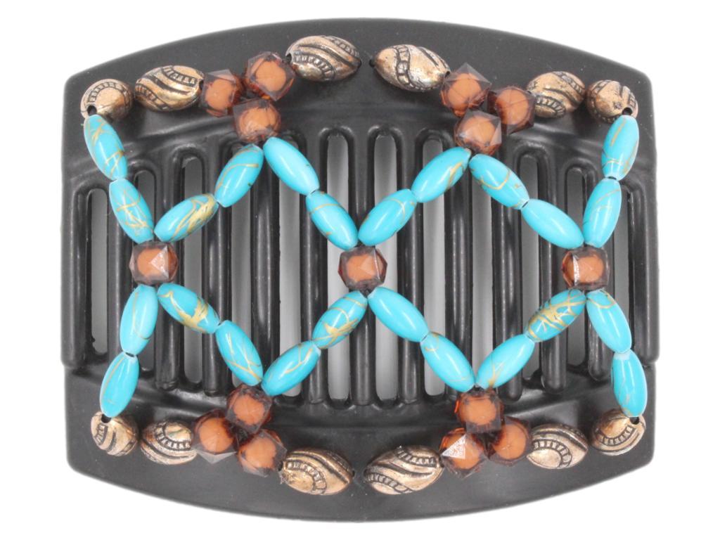 African Butterfly Thick Hair Comb - Ndalena Black 106