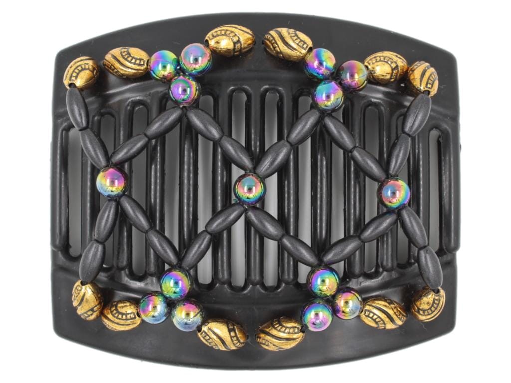 African Butterfly Thick Hair Comb - Ndalena Black 123