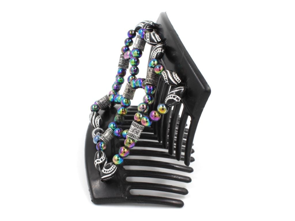 African Butterfly Thick Hair Comb - Ndalena Black 125