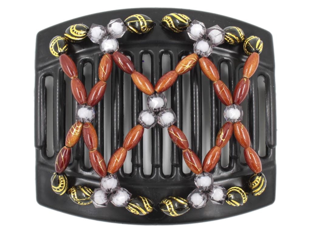 African Butterfly Thick Hair Comb - Ndalena Black 127