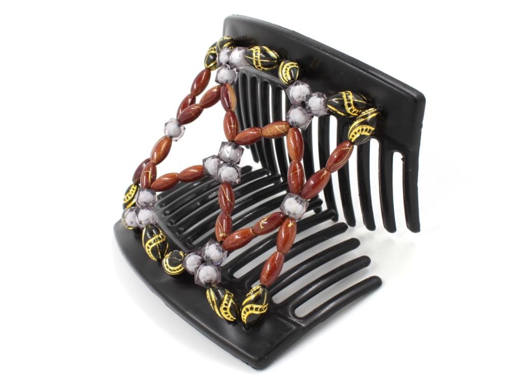 African Butterfly Thick Hair Comb - Ndalena Black 127
