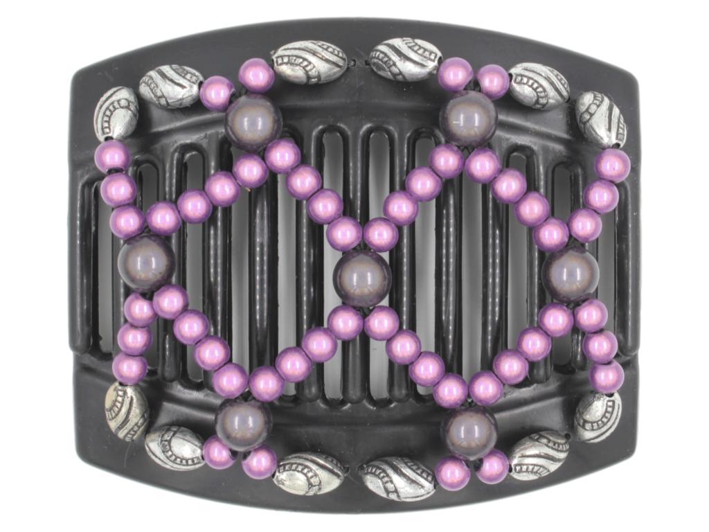 African Butterfly Thick Hair Comb - Ndalena Black 87