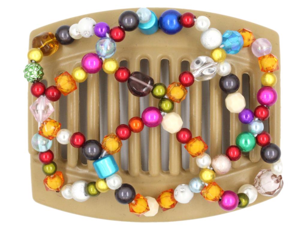 African Butterfly Thick Hair Comb - Ndalena Blonde 90