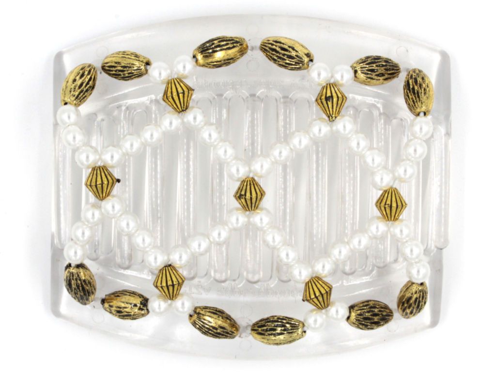 African Butterfly Thick Hair Comb - Ndalena Clear 55