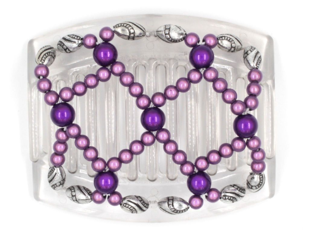 African Butterfly Thick Hair Comb - Ndalena Clear 60