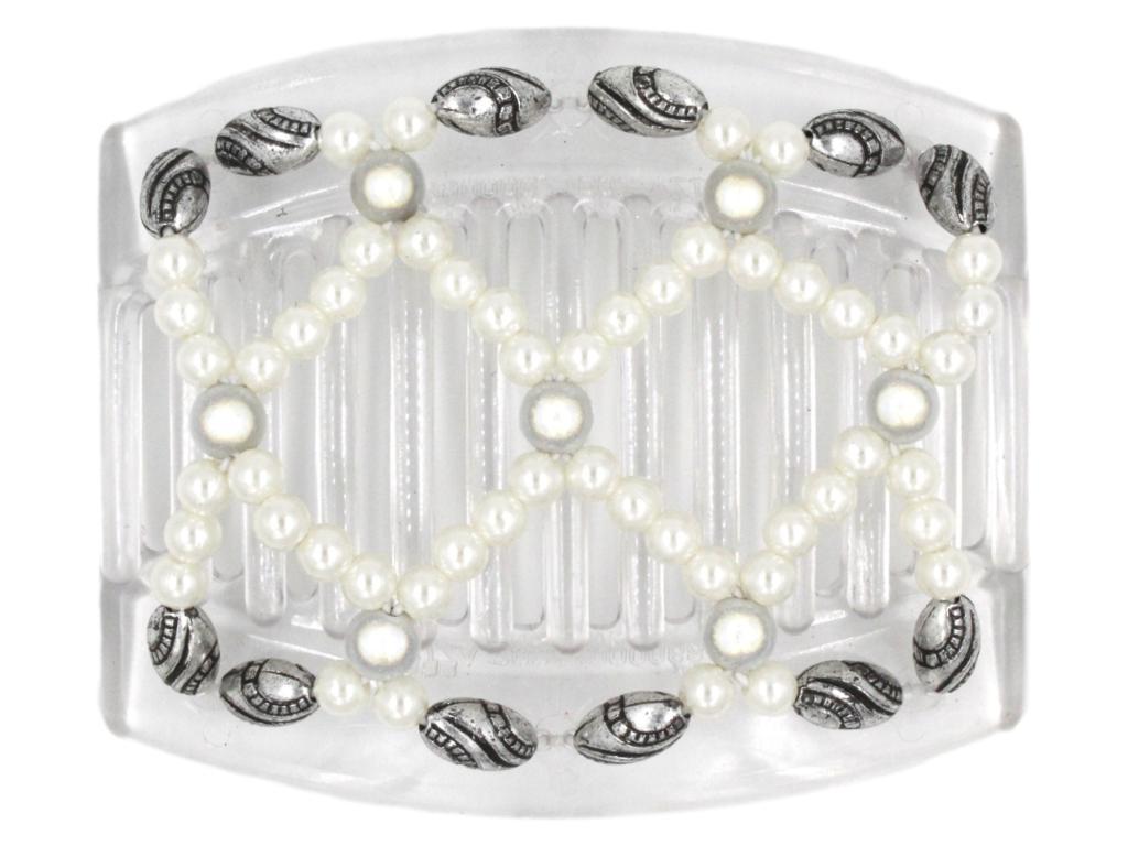 African Butterfly Thick Hair Comb - Ndalena Clear 80