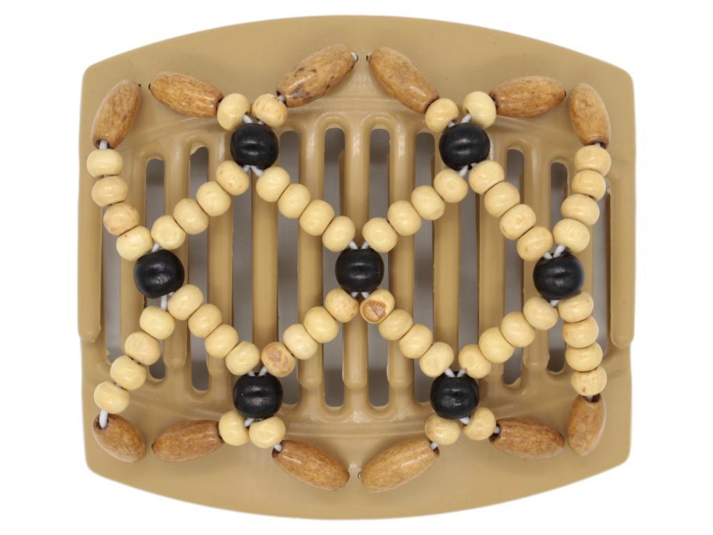 African Butterfly Thick Hair Comb - Ndebele Blonde 51